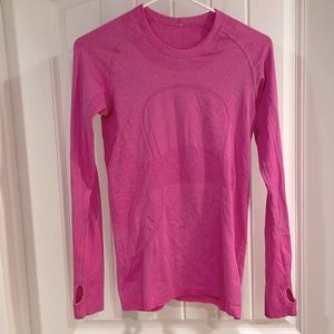 Lululemon long sleeve pink shirt